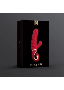Bordázott csiklkaros g-pont vibrátor - Gcandy mini chili coral 18 cm