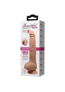 Letapasztható realisztikus vibrátor 28 cm - Beautiful Dick 11 " Vibrating Dildo