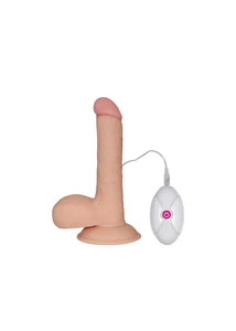 Távirányítós letapasztható realisztikus vibrátor 18 cm - 7.5" The Ultra Soft Dude - Vibrating