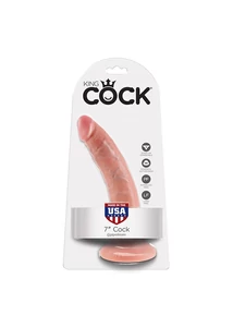 Realisztikus dildó King Cock 7"- 18 cm