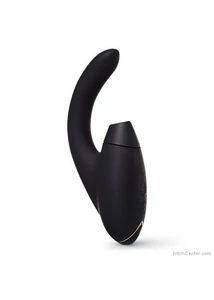 Womanizer Duo 2 vízálló G-pont vibrátor és léghullámos csiklóizgató (fekete)