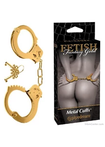Arany színű fém bilincs Metal Cuffs Gold