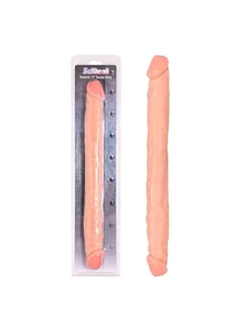 Realisztikus kétvégű dildó Double Solid Jelly Dong Flesh 33 cm