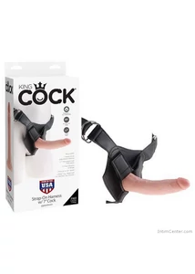 Felcsatolható pénisz King Cock strap-on Harness 18 cm