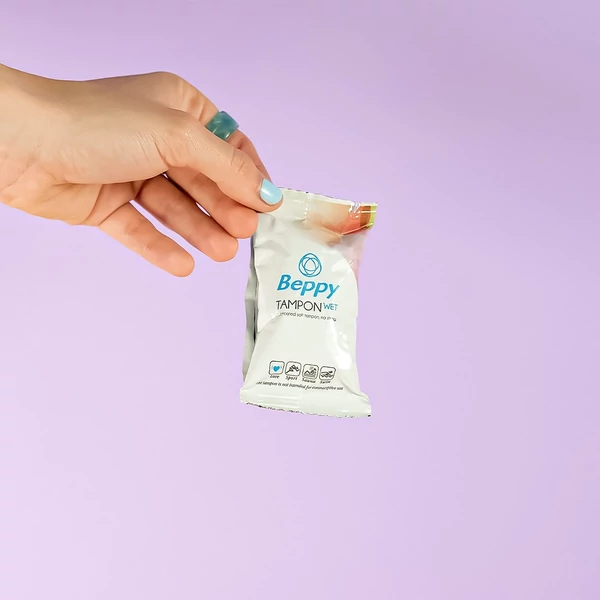 Puha tampon zsinór nélkül Beppy tampon wet - lubricated sponge tampon - 4 db