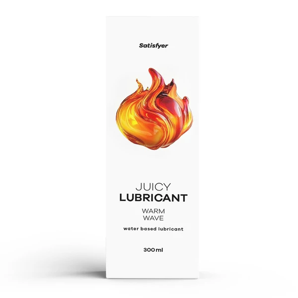 Melegítő hatású vízbázisú síkosító Juicy Lubricant, 300 ml (water) - Warm Wave