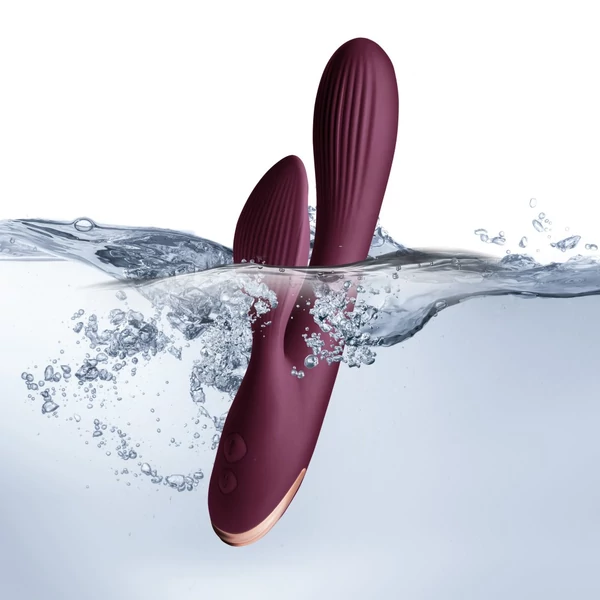 Csiklókaros vibrátor Climaximum - lyanna burgundy