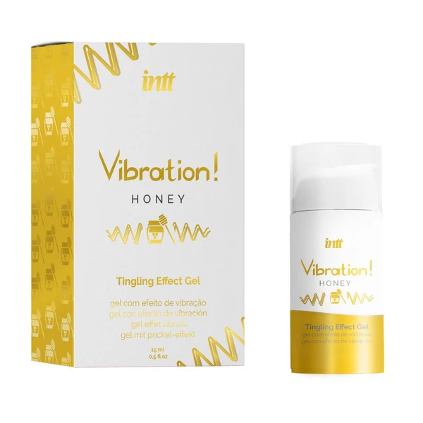 Édes mézes aromájú folyékony vibrátor gél Vibration honey airless bottle 15 ml