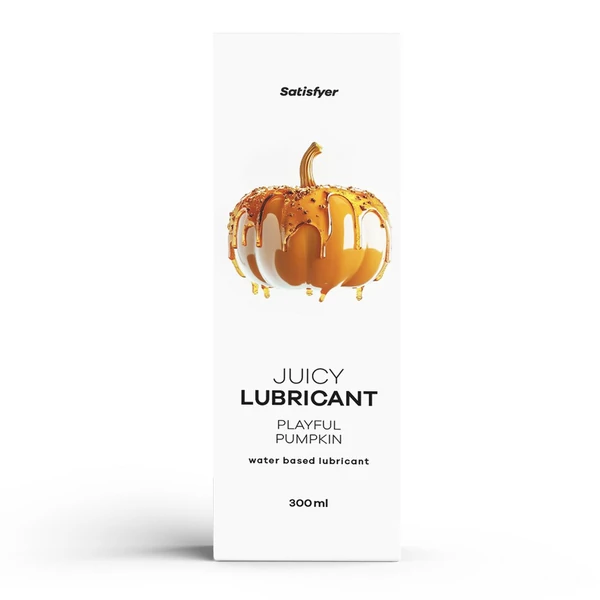Fűszeres sütőtök aromájú vízbázisú síkosító Juicy Lubricant, 300 ml (water) - Playful Pumpkin
