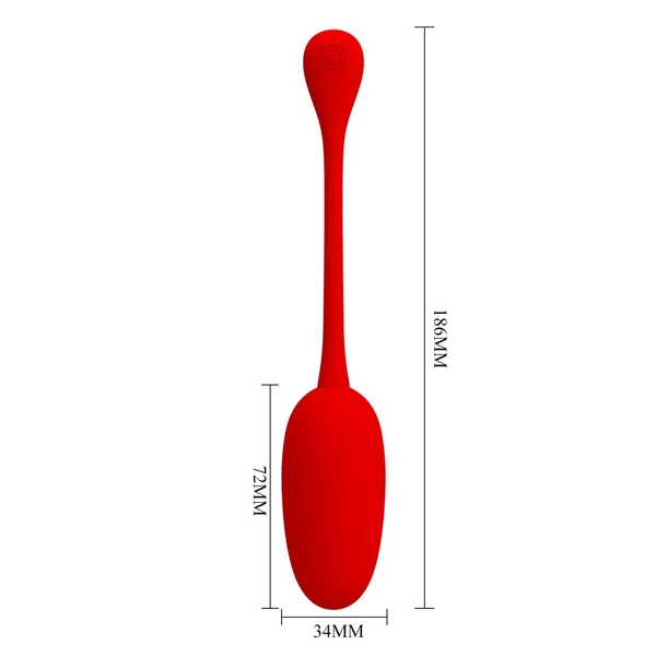 Vibrációs tojás Pretty Love Knucker red