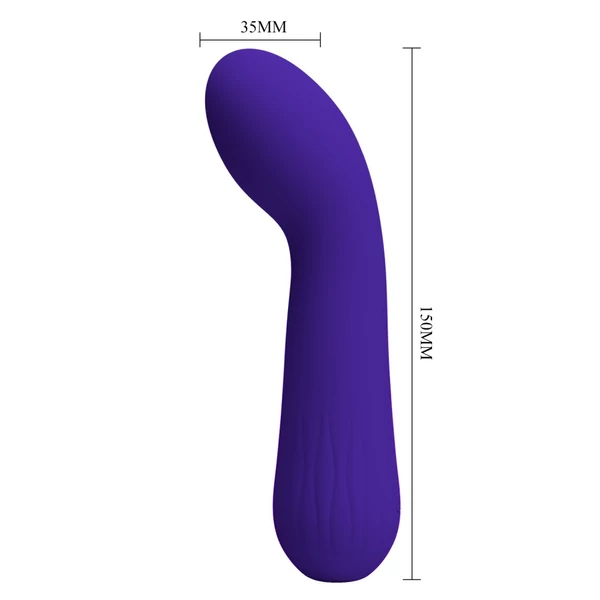 G-pont vibrátor és csiklóizgató Pretty Love Faun Purple II