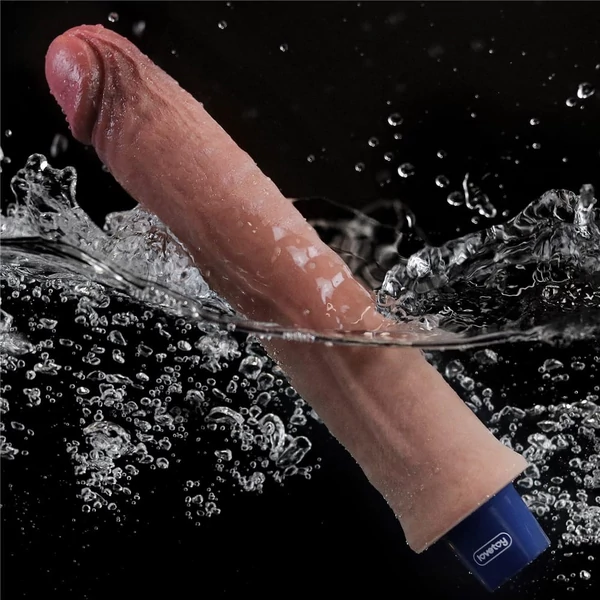 Realisztikus 9.5" real softee rechargeable silicone vibrátor tölthető