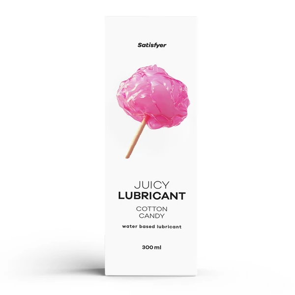 Vattacukor aromájú vízbázisú síkosító Juicy Lubricant, 300 ml (water) - Cotton Candy
