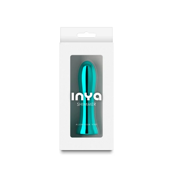 Fém vibrátor türkiz Inya - shimmer - metallic aqua