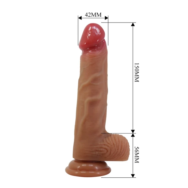 Dildó, letapasztható Pretty love lisle 8.1" dildo