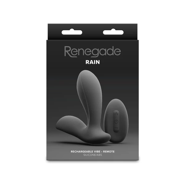 Prosztatamasszírozó távirányítós Renegade - rain - black
