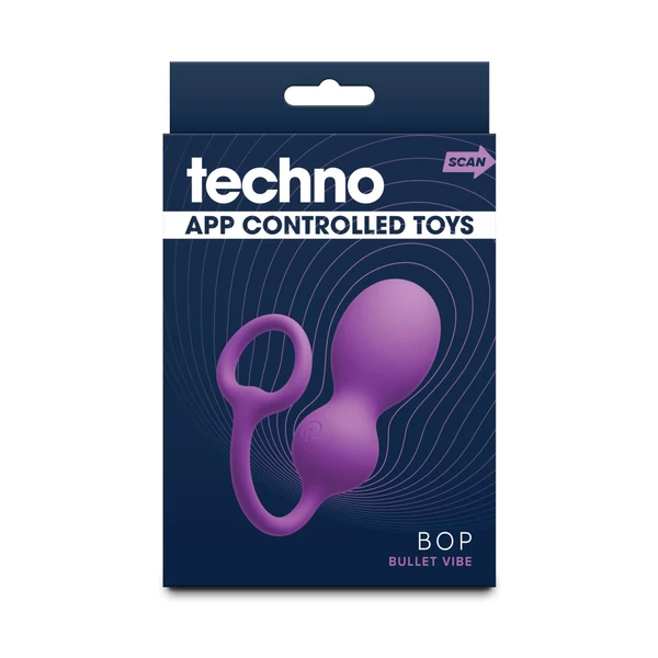 Applikációs vibrációs gésagolyó Techno - Bop - Violet