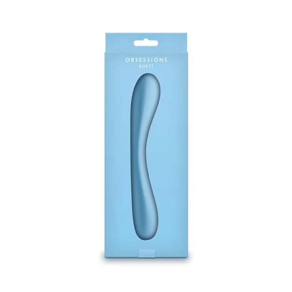 Vibrátor szilikon világoskék Obsessions - rhett - light blue