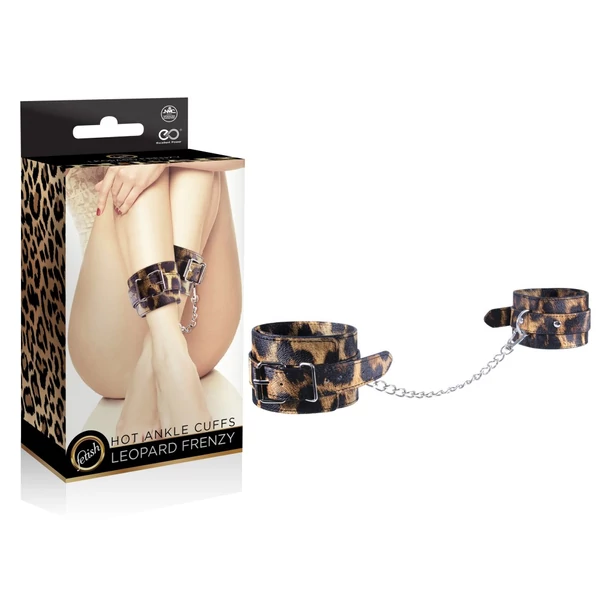Leopárd mintás bokabilincs - Leopard Frenzy Ankle Cuffs