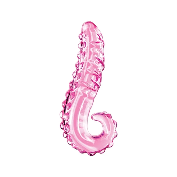 Szörnycsáp formájú rózsaszín üvegdildó No. 24 pink