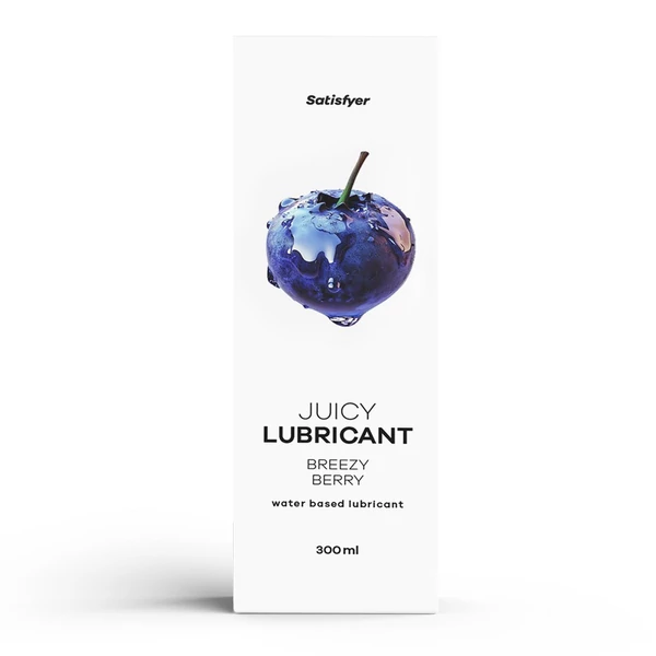 Áfonya aromájú vízbázisú síkosító Juicy Lubricant, 300 ml (water) - Breezy Berry