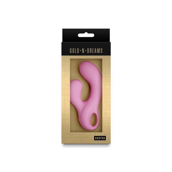 Csiklóizgatós g-pont vibrátor - Gold-n-dreams Agatha rose quartz