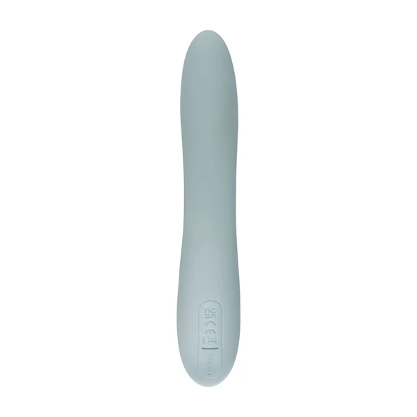 Csiklókaros szilikon vibráetor applikációs Chika turquoise grey