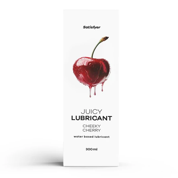 Cseresznyés aromájú vízbázisú síkosító Juicy Lubricant, 300 ml (water) - Cheeky Cherry