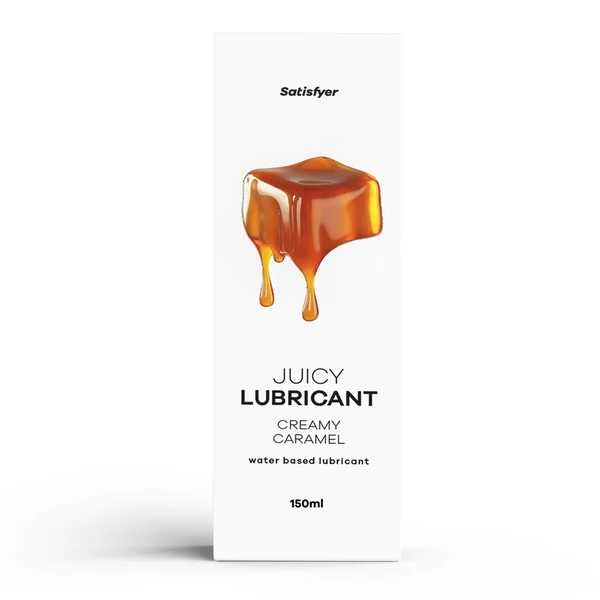 Karamell aromájú vízbázisú síkosító Juicy Lubricant, 300 ml (water) - Creamy Caramel