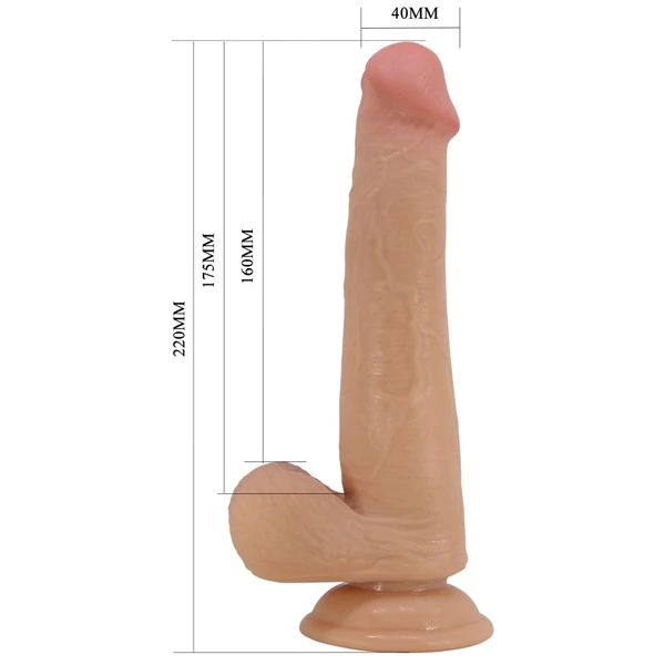 Realisztikus, letapasztható dildó Pretty love tallen flesh