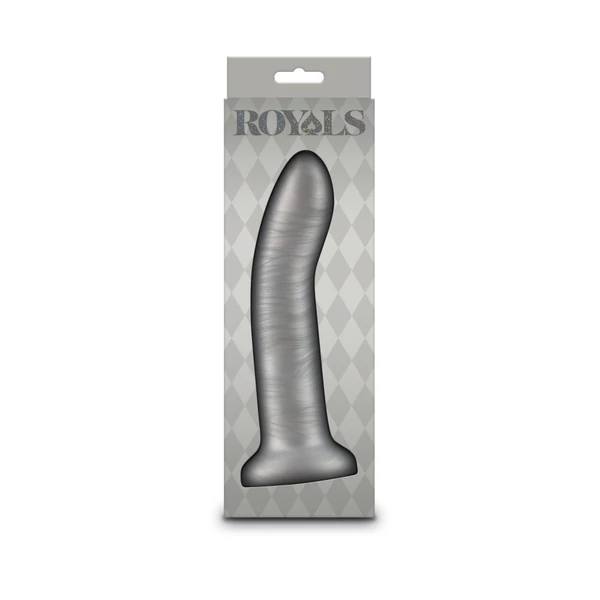 Letapasztható ezüst dildó Royals 7" Charlie 19,5 cm 