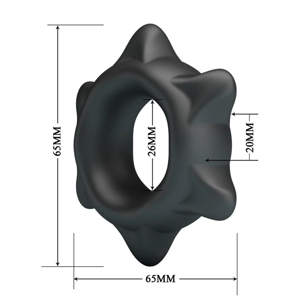 Péniszgyűrű szilikon Crazy bull ethaniel super soft silicone ring