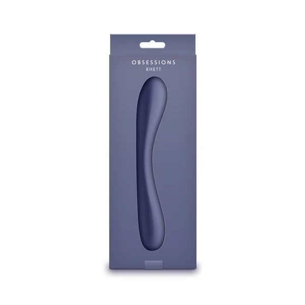 Vibrátor szilikon sötétkék Obsessions - rhett - dark blue 