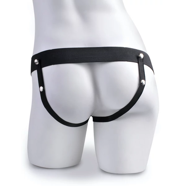 Felcsatolható pénisz vibrátor 18 cm Hollow strap-on 