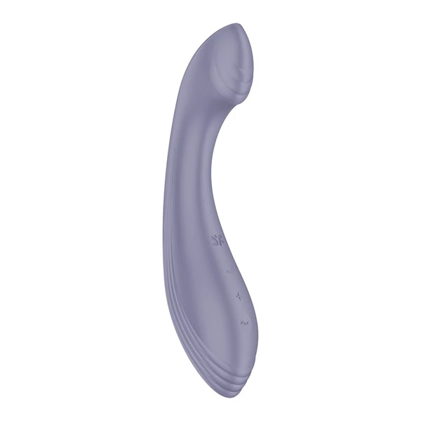Vízálló, tölthető szilikon g-pont vibrátor G-Force purple