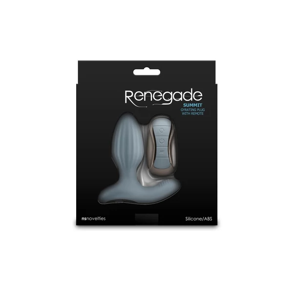 Távirányítós anál vibrátor forgó funkcióval Renegade - Summit - Gray