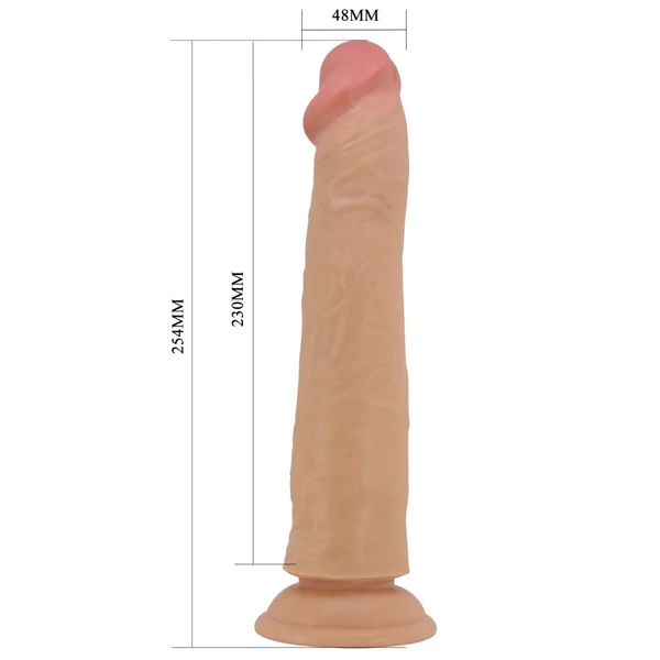 Letapasztható csúszóbőrös dildó Pretty Love Sharife Flesh