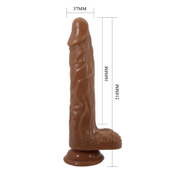 Valósághű távirányítós letapaszható vibrátor Beautiful Bodach 20 cm
