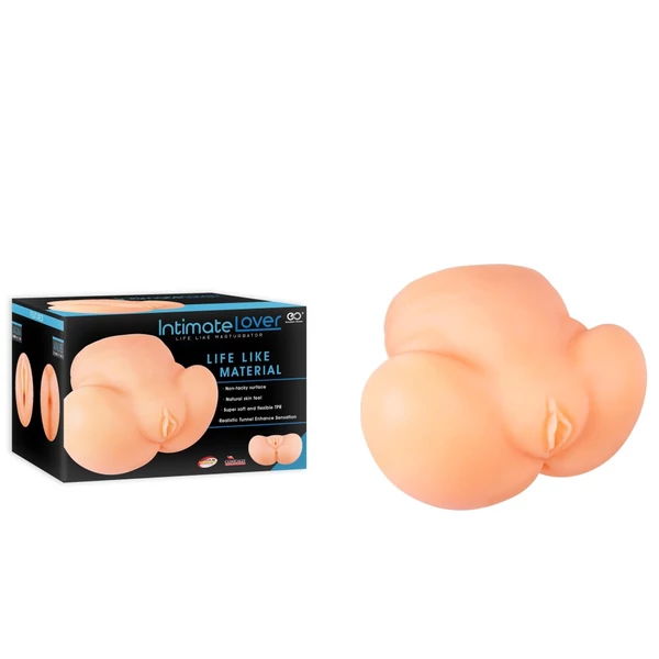 Vagina és ánusz maszturbátor 15,4 cm - Intimate lover tpr masturbator 6.4"