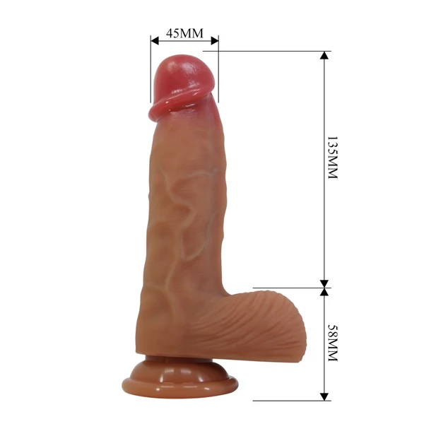 Realisztikus letapasztható dildó Pretty love duvall 7.6" dildo flesh ii