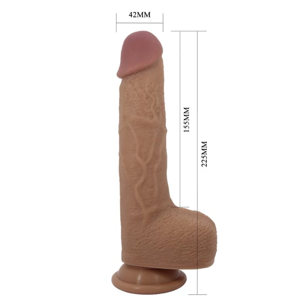Fel-le mozgó vibrátor Pretty love tommy 8,9" vibrating dildo