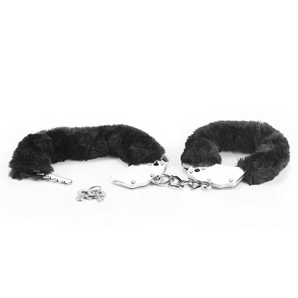 Fetish pleasure fluffy hand cuffs