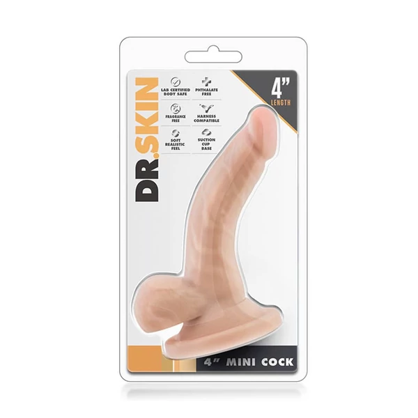 Letapasztható realisztikus dildó Dr. skin 4 inch mini cock beige