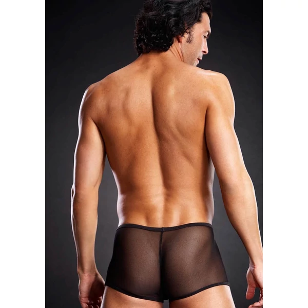 Fekete necc férfi alsó Micro mesh trunk black s/m