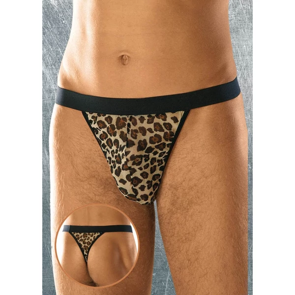 Leopárd mintás férfi tanga