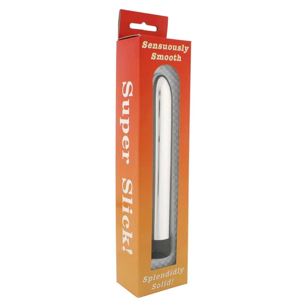 Karcsú, ezüst rúdvibrátor Super Slick Vibrator