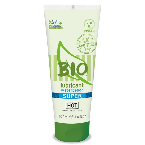Vegán vízbázisú síkosító HOT BIO lubricant waterbased Superglide 100 ml