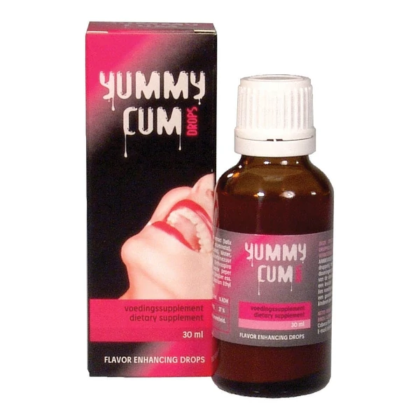 Vágyfokozó cseppek férfiaknak Yummy Cum Drops - 30 ml