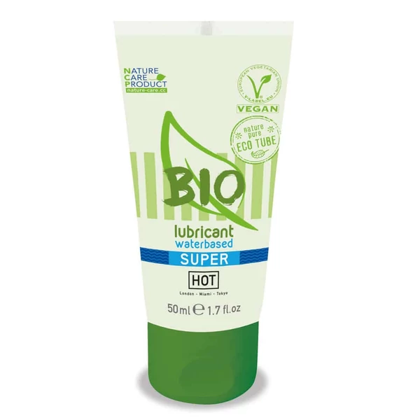 Vegán vízbázisú síkosító HOT BIO lubricant waterbased Superglide 50 ml