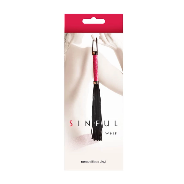 Műbőr korbács Sinful whip pink